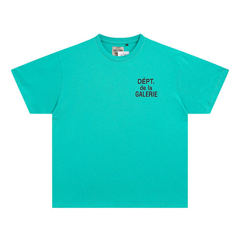 Gallery Dept T Shirts round Neck Short Sleeve T-shirt Pure Cotton