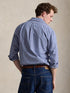 RALPH LAUREN Custom Fit Oxford Shirt Blue/White Gingham