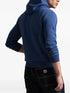 RALPH LAUREN Logo Double-Knit Hoodie Blue