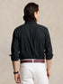RALPH LAUREN Custom Fit Stretch Poplin Shirt Polo Black