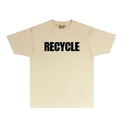 Gallery Dept T Shirt Retro Printed Loose Short-Sleeved Shirt