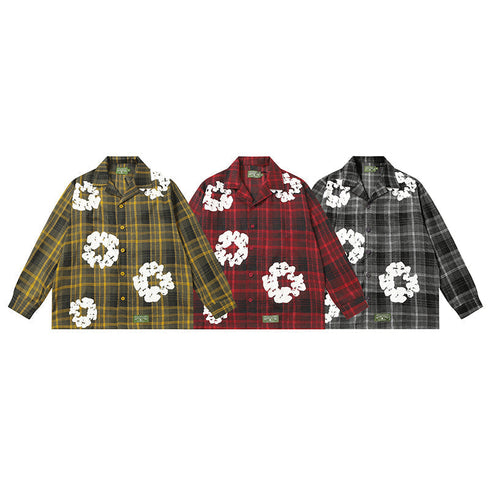 Denim Tears Shirt Kapok Plaid Long sleeve shirt