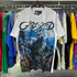 Godspeed T-shirts Blue Sky White Clouds Poppy Skull Planting Printing Cotton Casual Short Sleeves Men and Women
