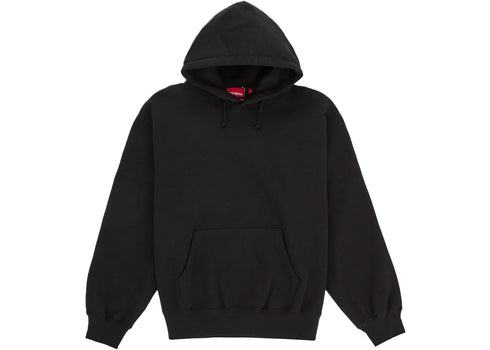 Supreme Satin Applique Hooded Sweatshirt (SS26) Black
