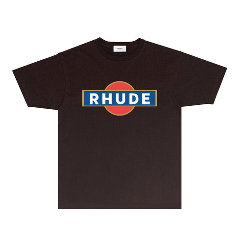 Rhude T-shirts Printed Trendy Pure Cotton