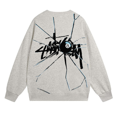 Stussy Sweatshirts Autumn/Winter Fleece Couple Sweatshirts