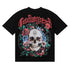Godspeed T-shirts Skull Rose Clock Plate Double Yarn Cotton Casual Short Sleeve Men and Women