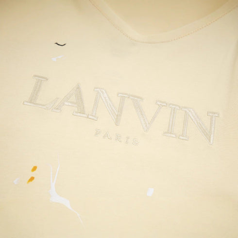 Gallery Dept T-Shirt Joint Letter Embroidery Hand Painted Ink Splashing Short Sleeve T-Shirt