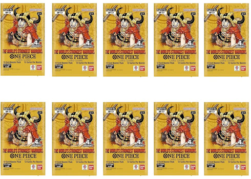 2026 Bandai One Piece Card Game The Worlds Strongest Warriors (OP-17) Booster Pack 10x Lot