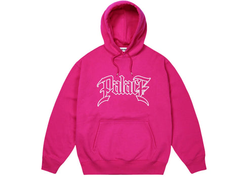 Palace Le Script Hoodie Heavy Pink