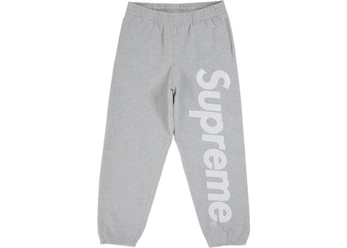 Supreme Satin Applique Sweatpant (SS26) Heather Grey
