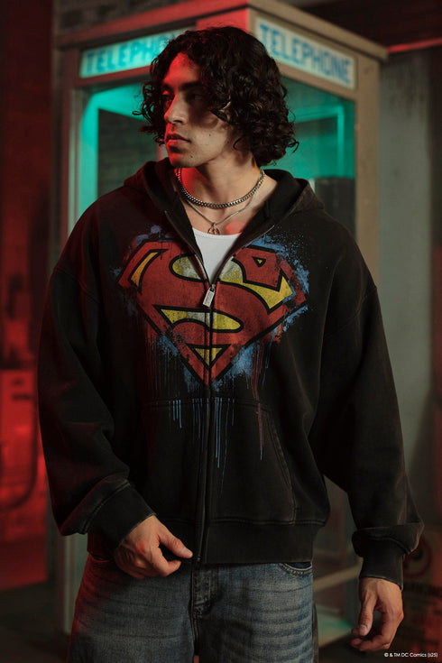 5011 - Superman Drip Zip-Ups