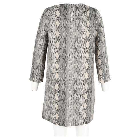 Women's Max Mara Studio Panetto Coat in Animal Print Viscose