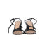 Women's Gianvito Rossi Ankle Strap Block-Heel Sandals in Black Leather