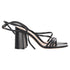 Women's Gianvito Rossi Ankle Strap Block-Heel Sandals in Black Leather