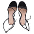 Women's Gianvito Rossi Ankle Strap Block-Heel Sandals in Black Leather