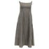 Women's Reformation Houndstooth Print Midi Length Dress in Brown Polyester
