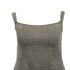 Women's Reformation Houndstooth Print Midi Length Dress in Brown Polyester