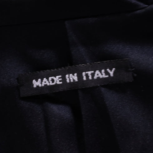 Men's Giorgio Armani Textured Single-Breasted Blazer in Navy Blue Wool