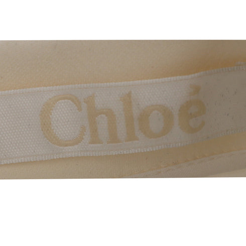 Women's Chloé Button Detail Dress in Beige Acetate