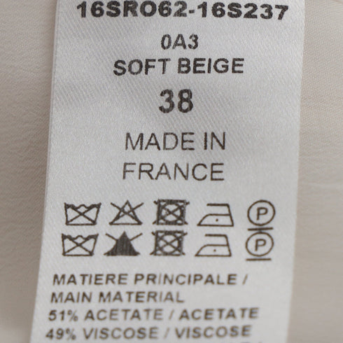 Women's Chloé Button Detail Dress in Beige Acetate