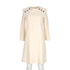 Women's Chloé Button Detail Dress in Beige Acetate