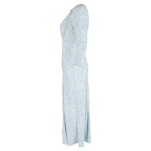 Women's Rixo Clover Midi Dress In Light Blue Viscose
