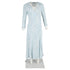 Women's Rixo Clover Midi Dress In Light Blue Viscose