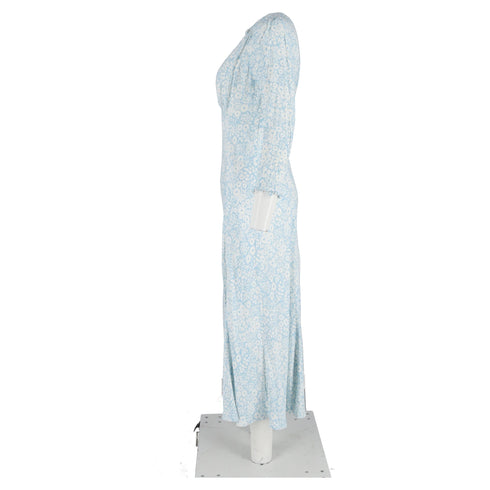 Women's Rixo Clover Midi Dress In Light Blue Viscose