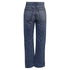 Women's Khaite Ripped High-Rise Straight-Leg Jeans in Blue Cotton Denim