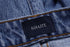 Women's Khaite Ripped High-Rise Straight-Leg Jeans in Blue Cotton Denim