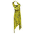 Women's Self-Portrait Pleated Floral-Print Midi Dress in Yellow Polyester