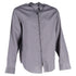 Men's Giorgio Armani Hidden Button Long Sleeve Shirt in Grey Cotton