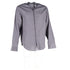Men's Giorgio Armani Hidden Button Long Sleeve Shirt in Grey Cotton