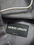 Men's Giorgio Armani Hidden Button Long Sleeve Shirt in Grey Cotton