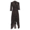 Women's Ba&Sh Selena Zebra Print Maxi Wrap Dress in Brown Viscose