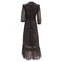 Women's Ba&Sh Selena Zebra Print Maxi Wrap Dress in Brown Viscose