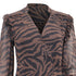 Women's Ba&Sh Selena Zebra Print Maxi Wrap Dress in Brown Viscose