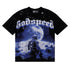 Godspeed T-shirts Space Astronaut Earth Print Cotton Short Sleeve Men and Women