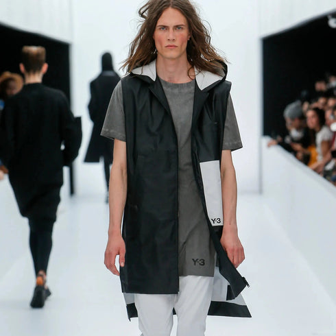 Men's Y-3 Long Hooded Jacket - '10s