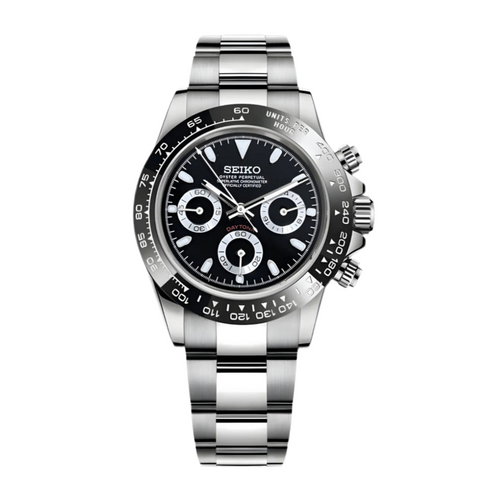 SEIKO MOD DAYTONA BLACK