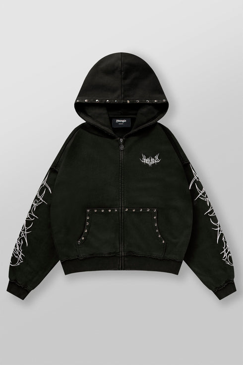 5232 - Tribal Stud Zip-Ups
