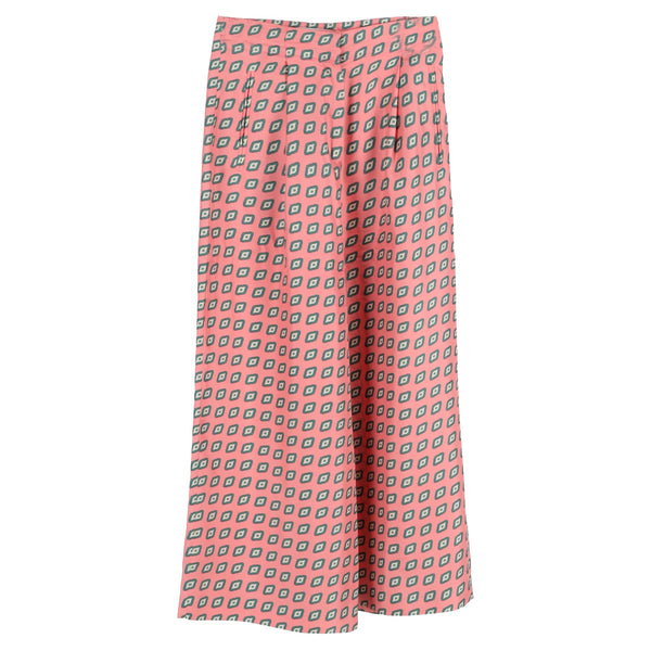 Women's Etro Printed Cropped Twill Wide Leg Pants in Multicolor Silk
