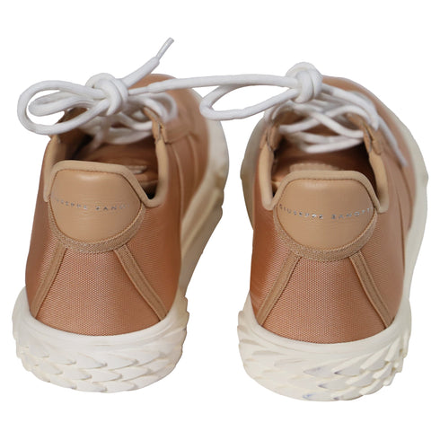 Men's Giuseppe Zanotti Blabber Low Top Trainers in Pink Cotton