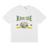 Rhude T-shirts Morocco Seaview Sailing Print Cotton Casual Short Sleeves Men and Women