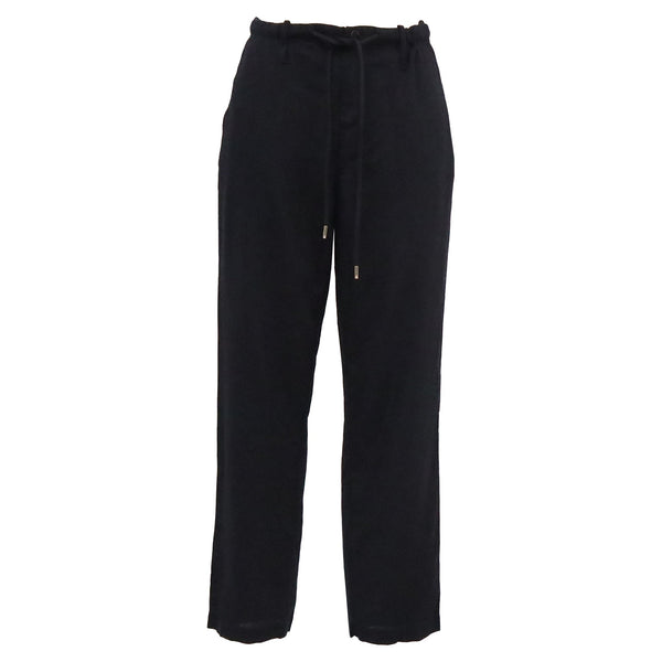 Women's Zimmermann Drawstring Pants in Black Cotton