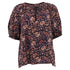 Men's Ulla Johnson Puff Sleeve Peasant Blouse Top in Floral Print Cotton