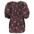 Men's Ulla Johnson Puff Sleeve Peasant Blouse Top in Floral Print Cotton