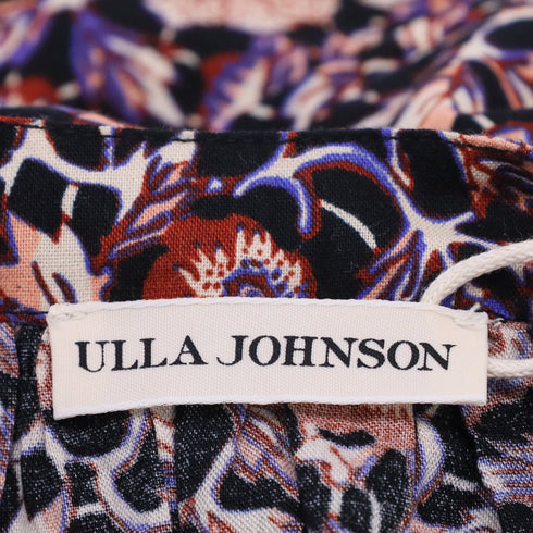 Men's Ulla Johnson Puff Sleeve Peasant Blouse Top in Floral Print Cotton
