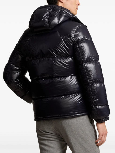 RALPH LAUREN Gorham Hooded Puffer Jacket Shiny Black